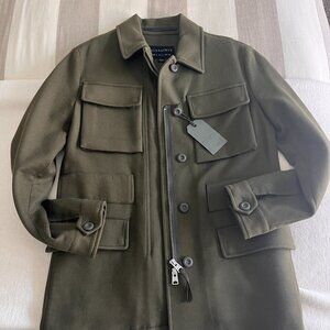 All Saints Kaia Utility Army Green Jacket - Size 4